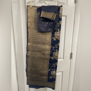 Banarasi Silk Saree - Blue